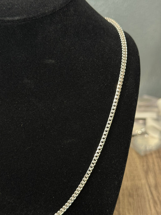 24” 29.69 Gram 3mm Franco Link Sterling Silver Chain