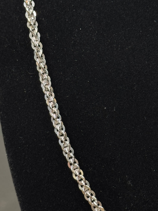 24” 32.77 Gram 5mm Ice Style Sterling Silver Chain