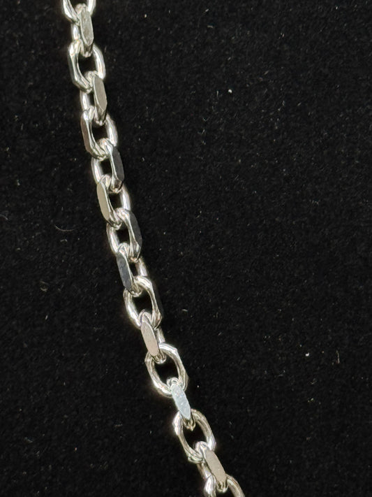 22” 33.70 Gram 4.5 mm Sterling Silver Cable Chain