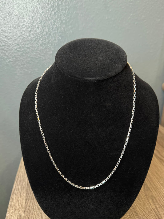 20” 6.5 gram 2mm Cable Link Sterling Silver Chain