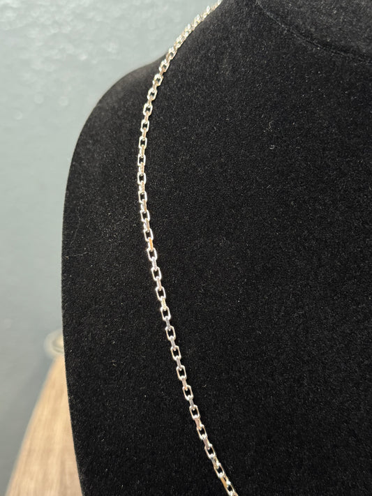 20” 6.5 gram 2mm Cable Link Sterling Silver Chain