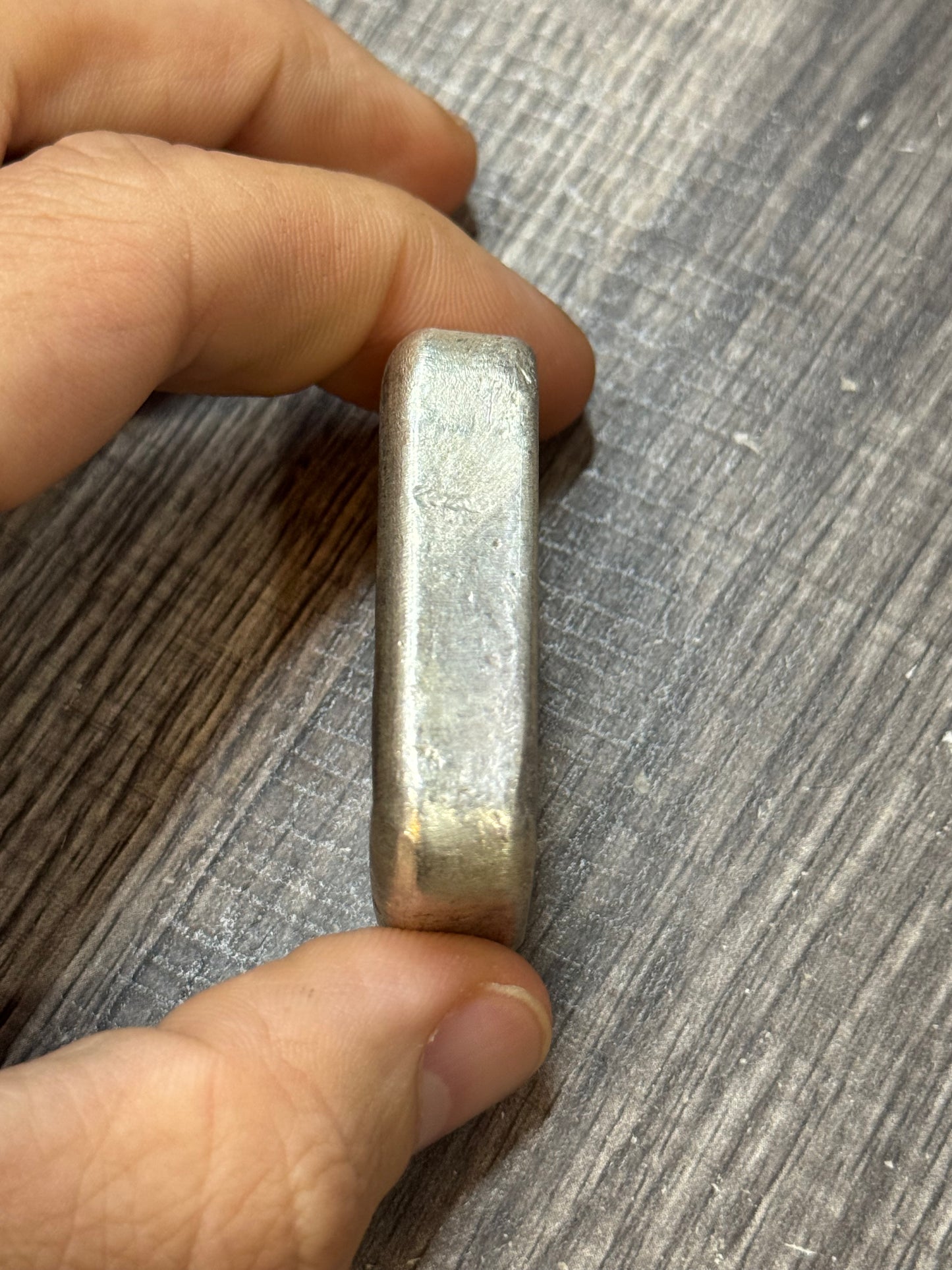 Vintage Delta 5 oz Poured Silver Bar