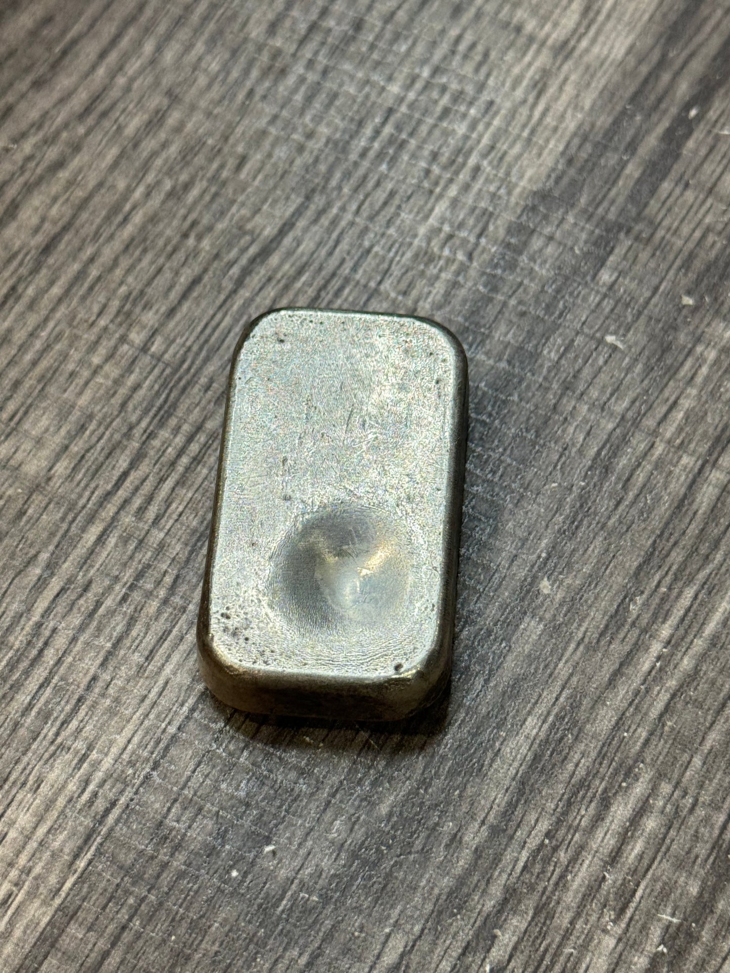 Vintage Delta 5 oz Poured Silver Bar